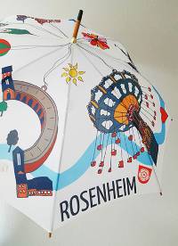 Regenschirm-Gestaltung f&uuml;r die Stadt Rosenheim